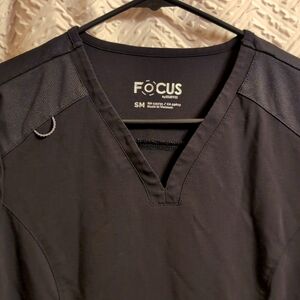 Black small jogger scrub set